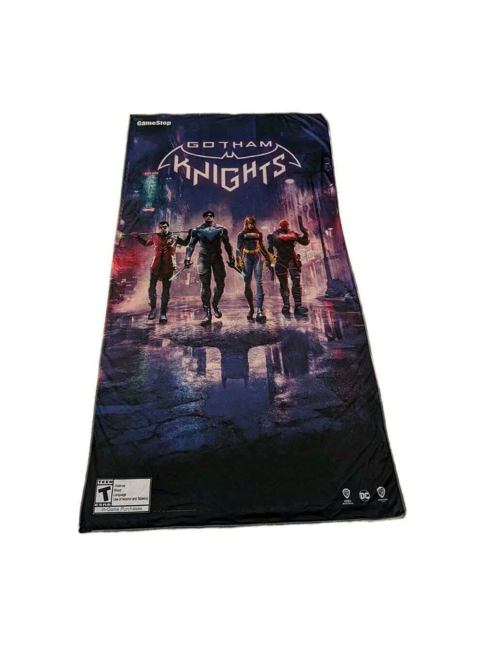 Gotham Knights GameStop Promo Fabric Banner 7x4 Flag DC Batman WB Games Rare